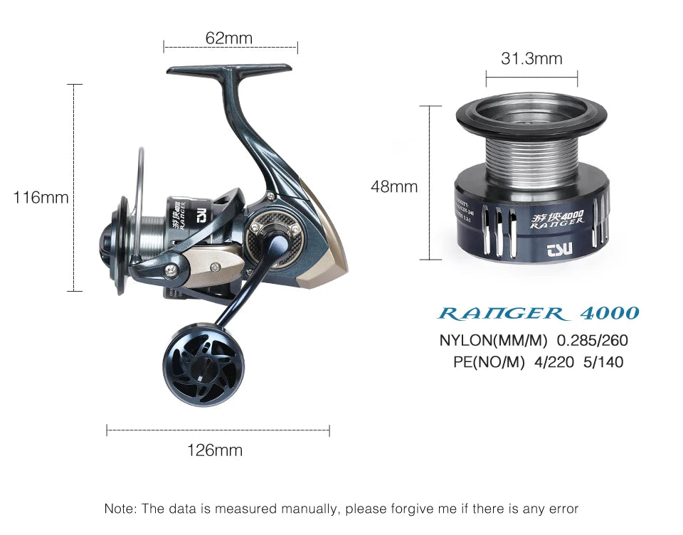 Spinning Fishing Reel RANGER