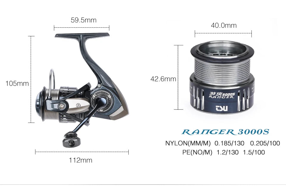 Spinning Fishing Reel RANGER