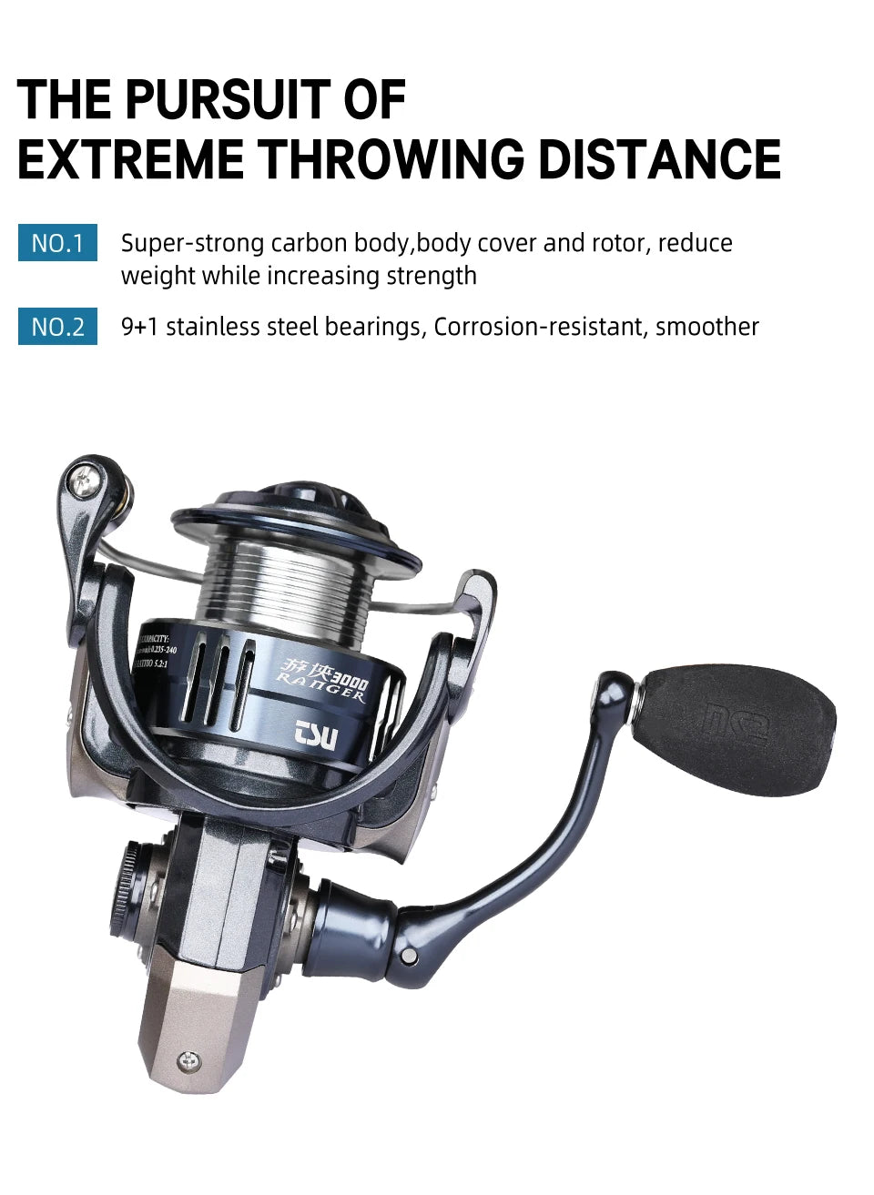 Spinning Fishing Reel RANGER