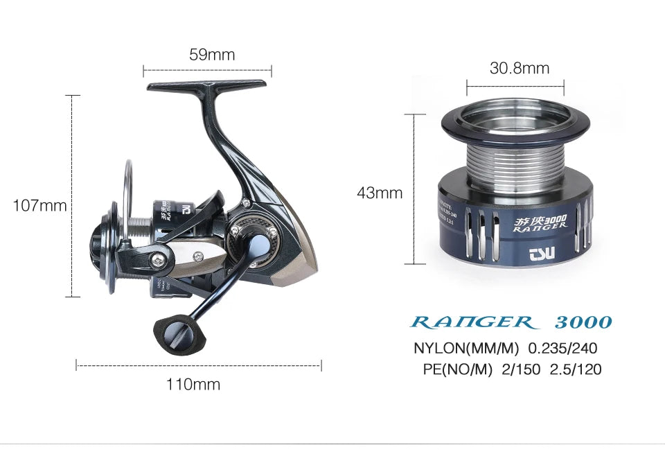 Spinning Fishing Reel RANGER